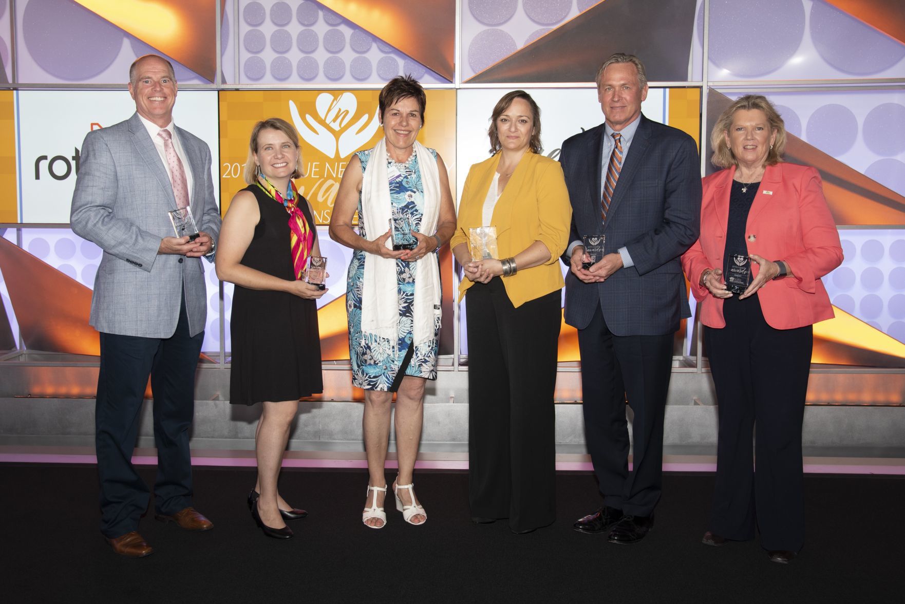 Ladue News 2019 Charity Awards Honorees:
Joe Bestgen, Julie Francois, Madi Hawn, Julie Angelica, Bill Wallace, Susan Kidder